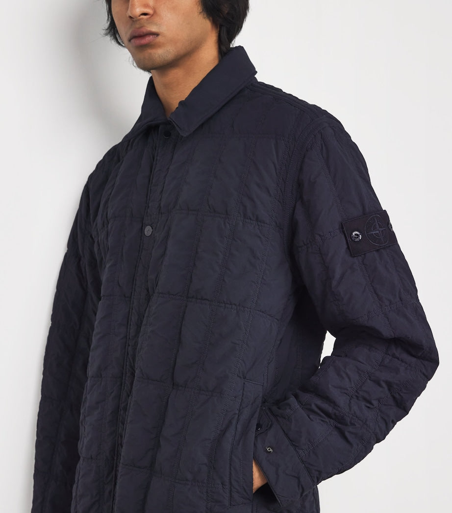 Stone Island Navy GHOST PIECE Econyl Padded Jacket