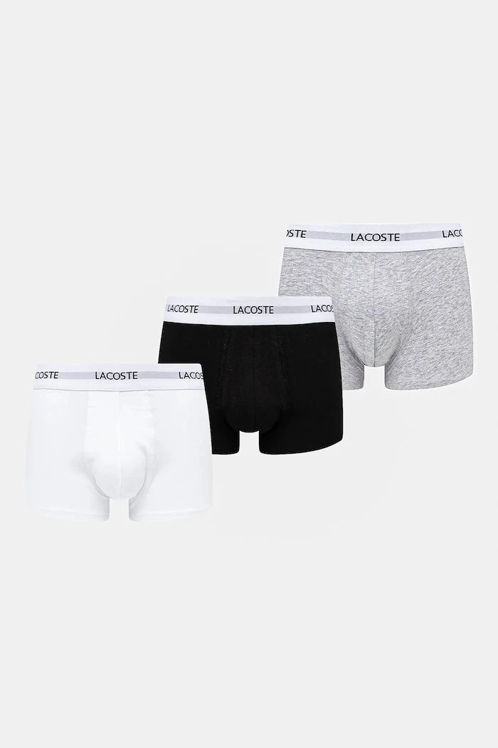 Lacoste erkek pamuklu elastan dar kesim boxer 3'lü