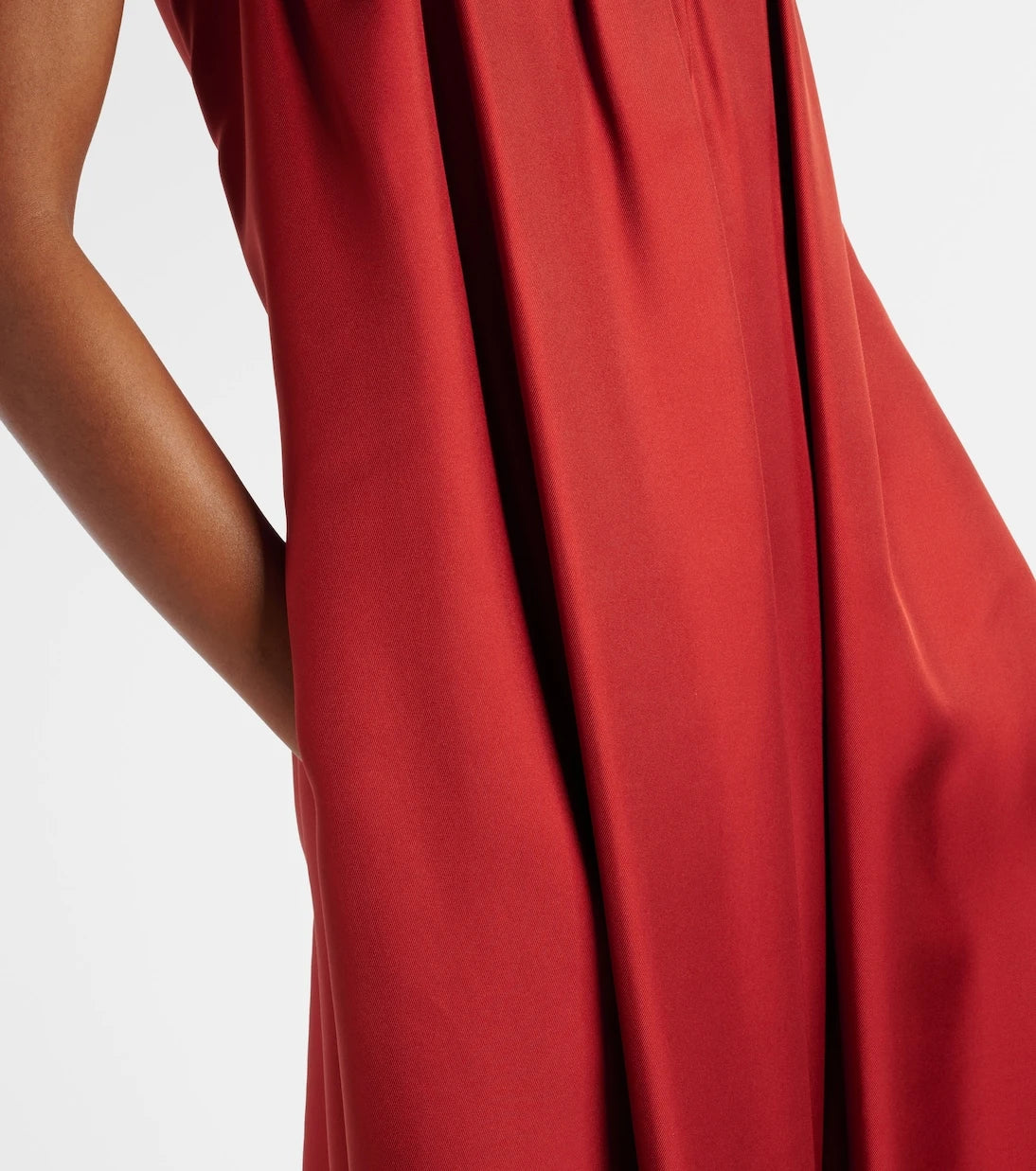 Max Mara - Edda pleated strapless silk gown