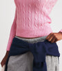Polo Ralph Lauren Pink Julianna Cable Knit Sweater