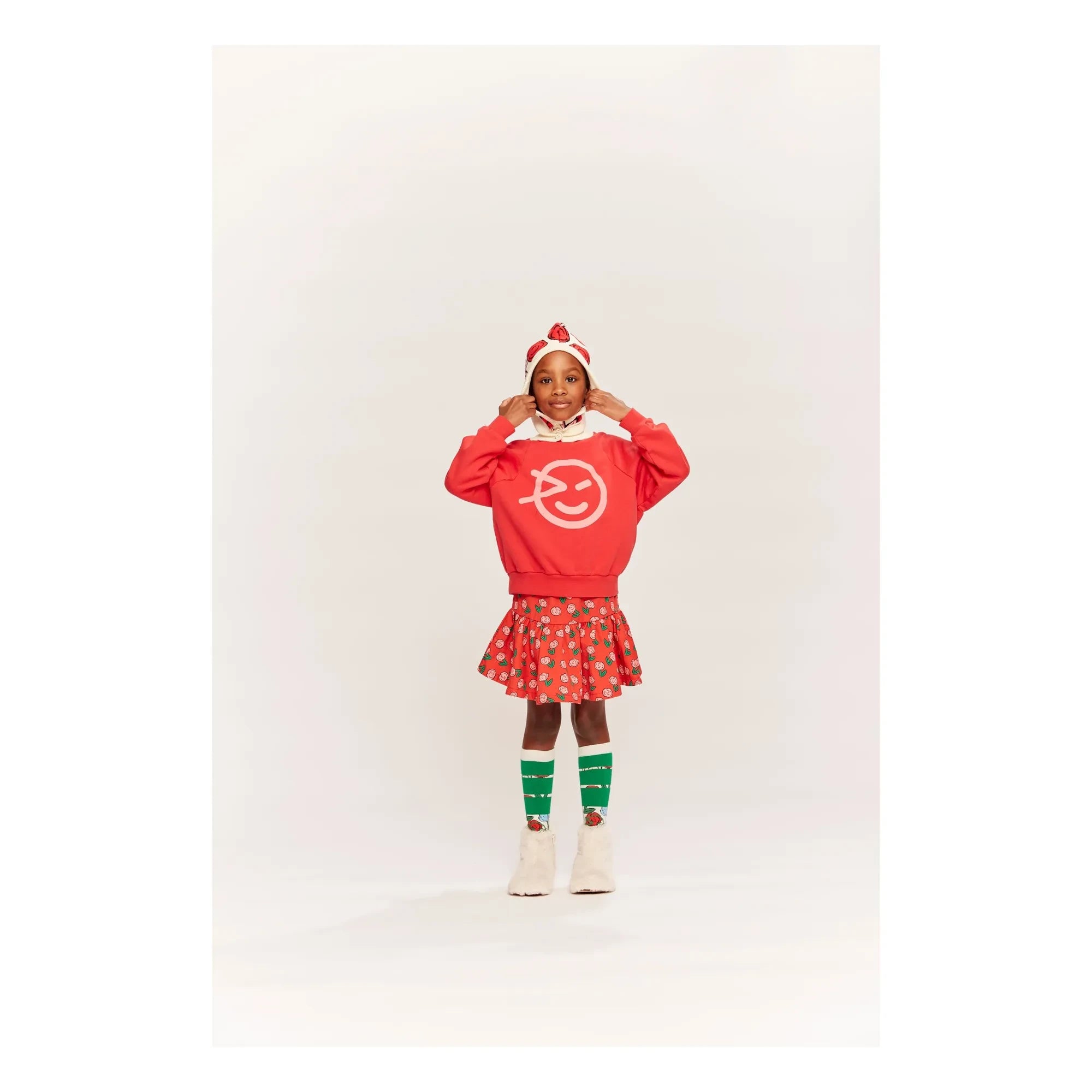 Wynken - Cloud Denim skirt | Red