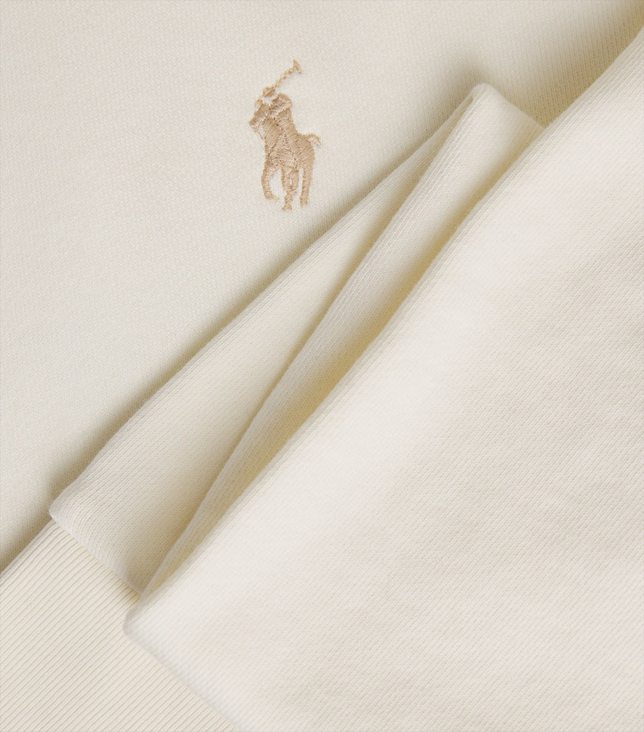 Cotton Polo Pony Hoodie NATURAL