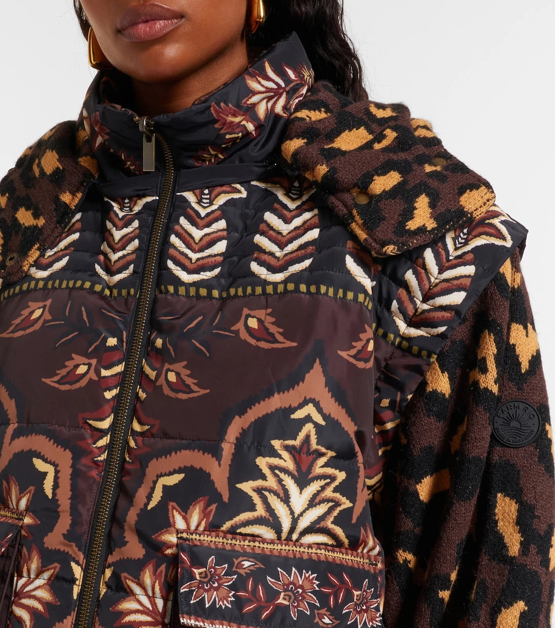 Farm Rio - Winter Ainika paneled jacket