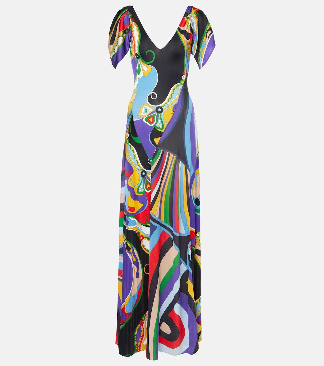 Pucci - Orchidee and Iride jersey gown