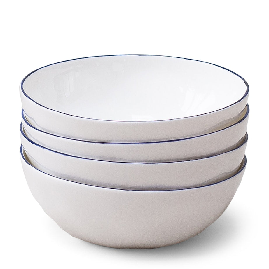 FELDSPAR Set of 4 Cobalt Cereal Bowls (16cm)
