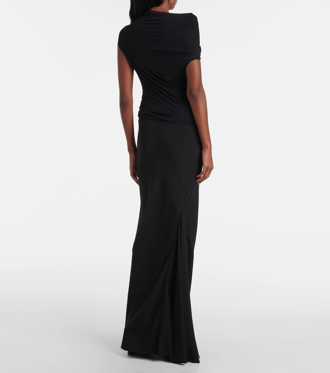 Rick Owens - Draped jersey minidress