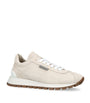 Brunello Cucinelli Beige Suede Runner Sneakers