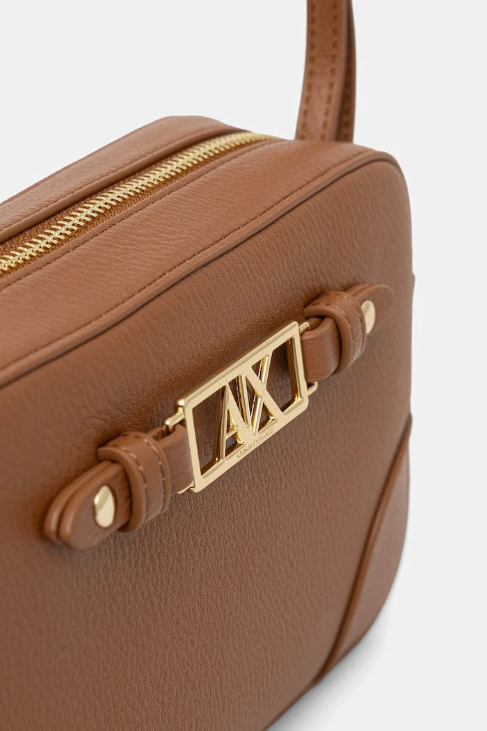 Armani Exchange kadın crossbody çanta, suni deriden
