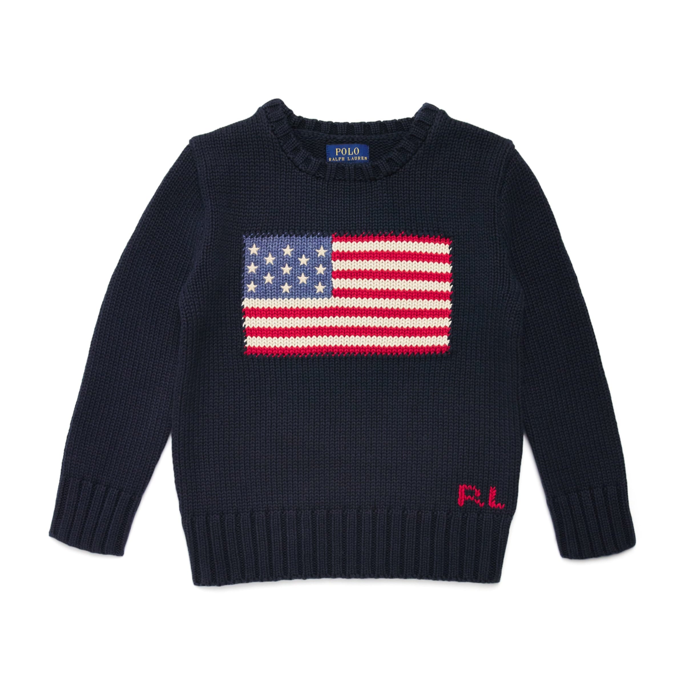 Ralph Lauren Kids Cotton American Flag Sweater (2-7 Years)