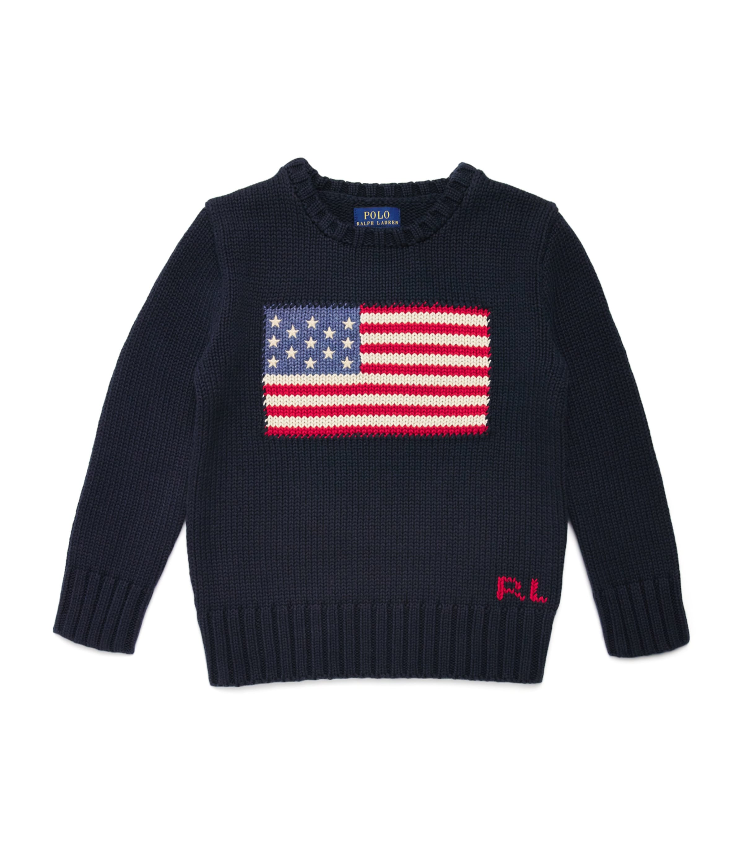 Ralph Lauren Kids Cotton American Flag Sweater (2-7 Years)