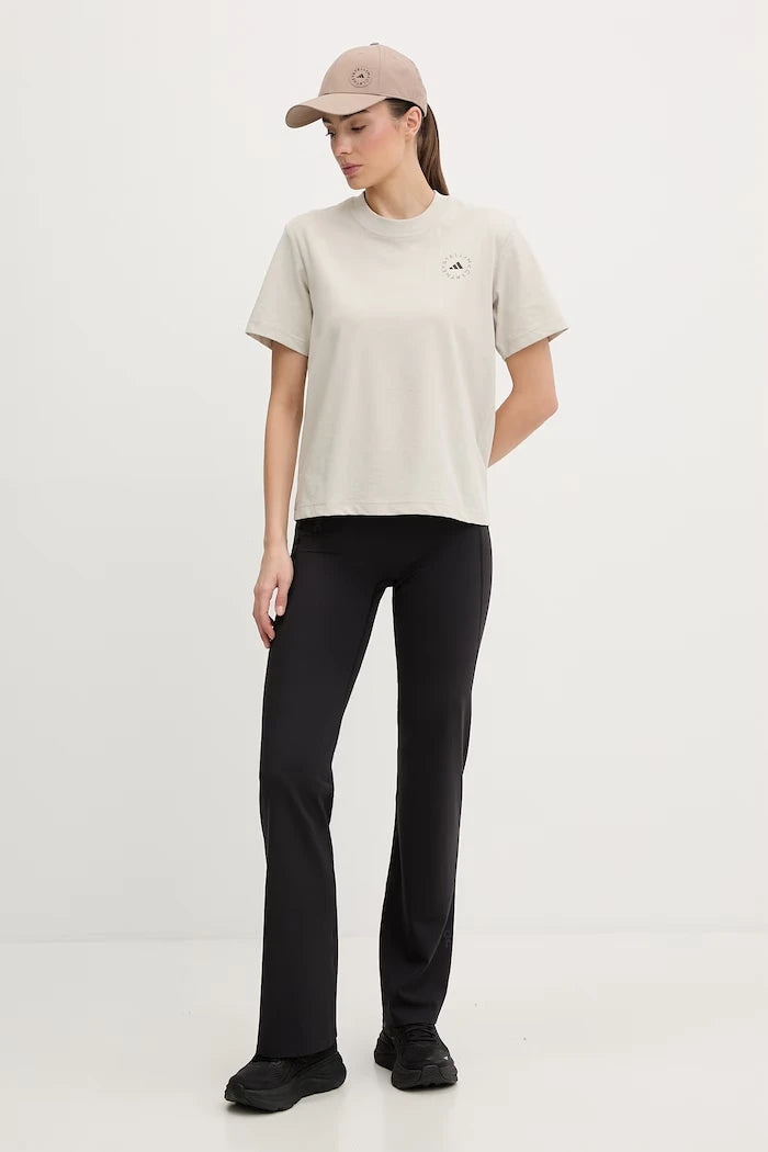 adidas by Stella McCartney kadın pamuklu antrenman tişörtü