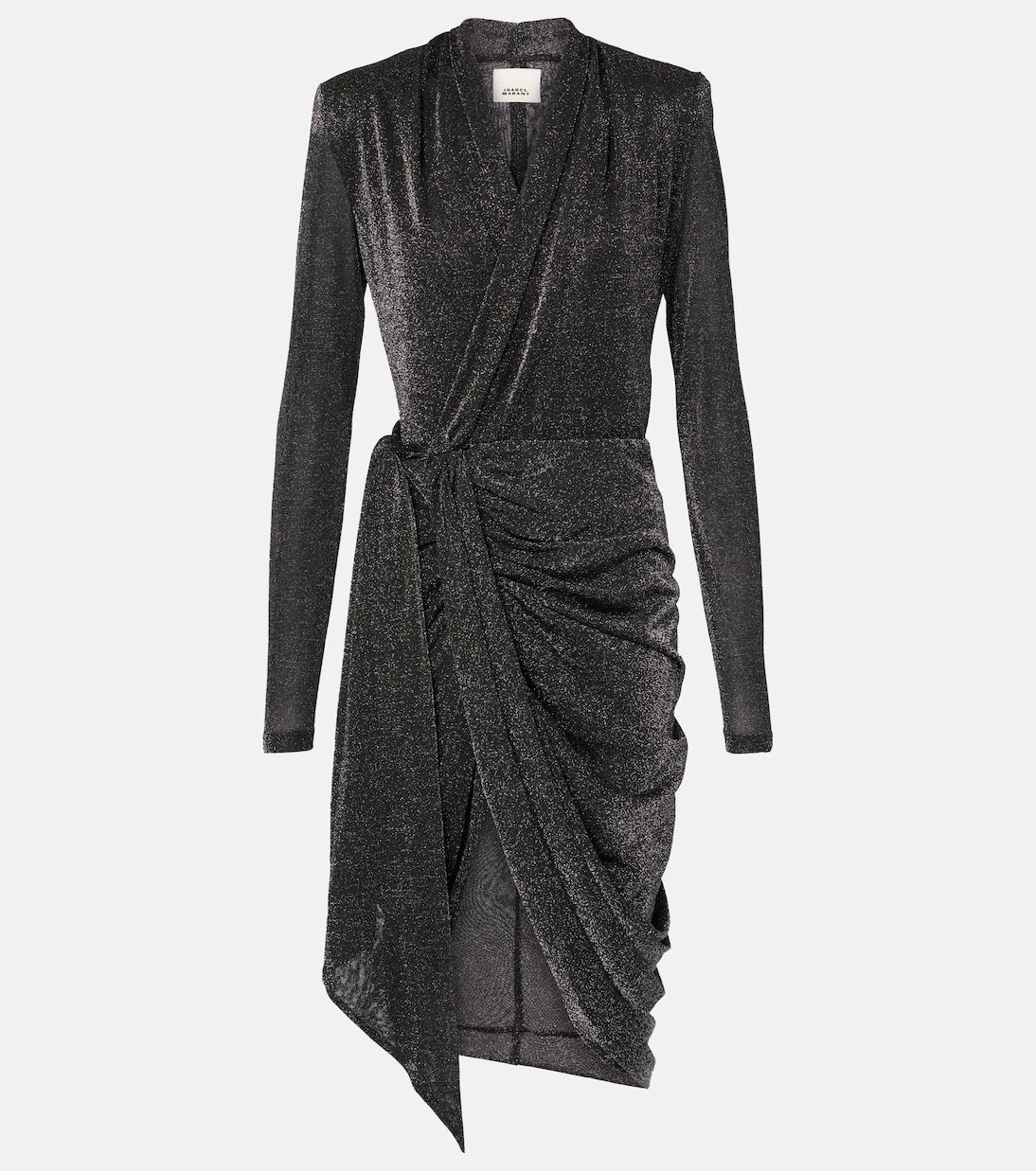 Isabel Marant - Cleora lamé wrap dress