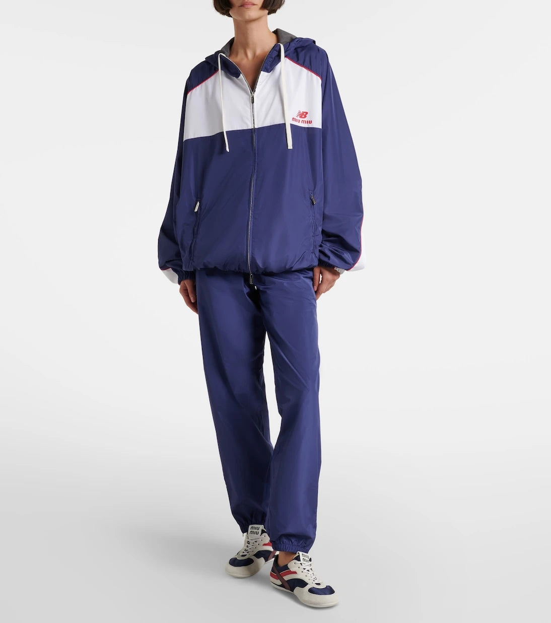 Miu Miu - x New Balance poplin track pants