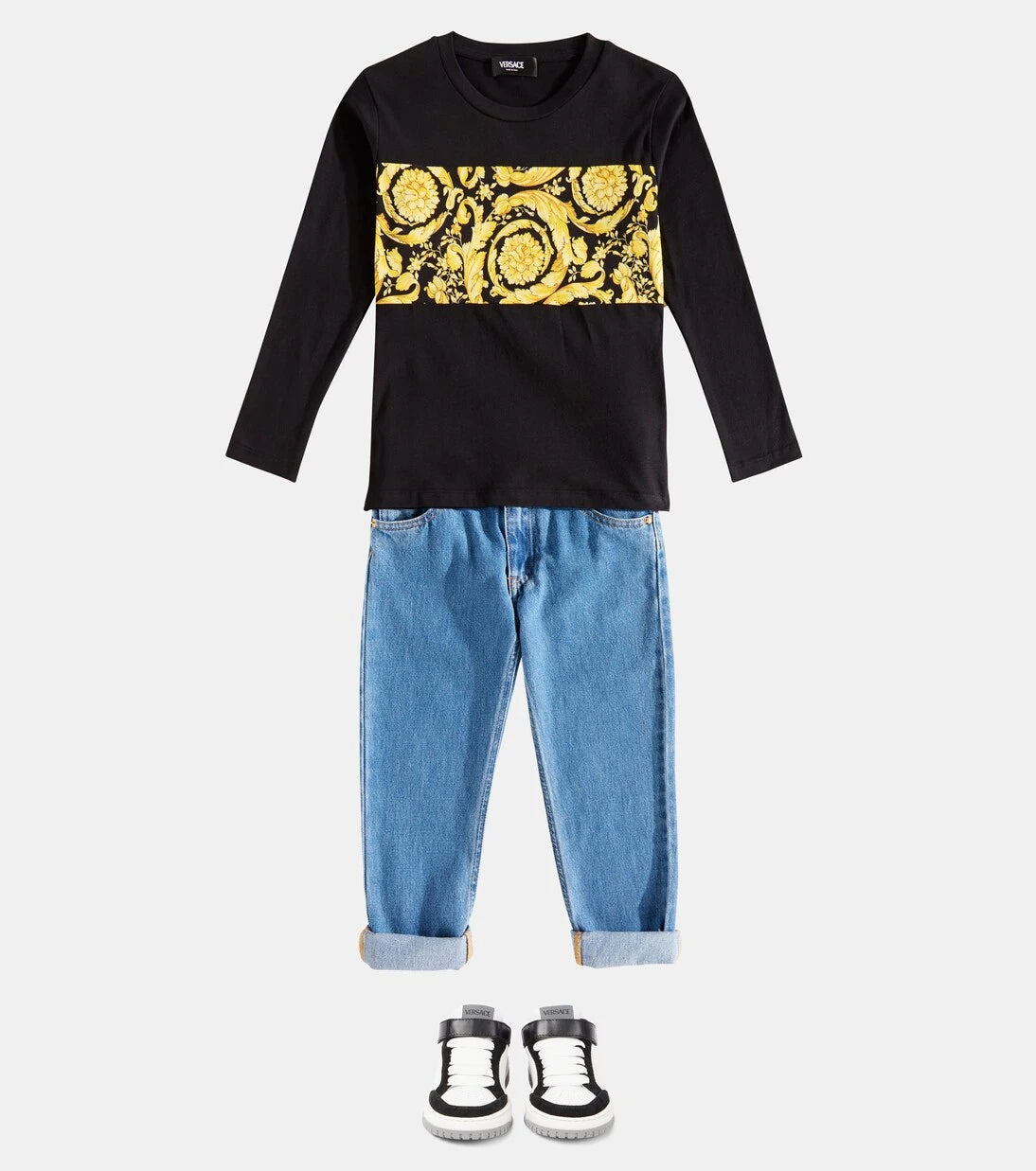 Versace Kids - Barocco cotton jersey T-shirt