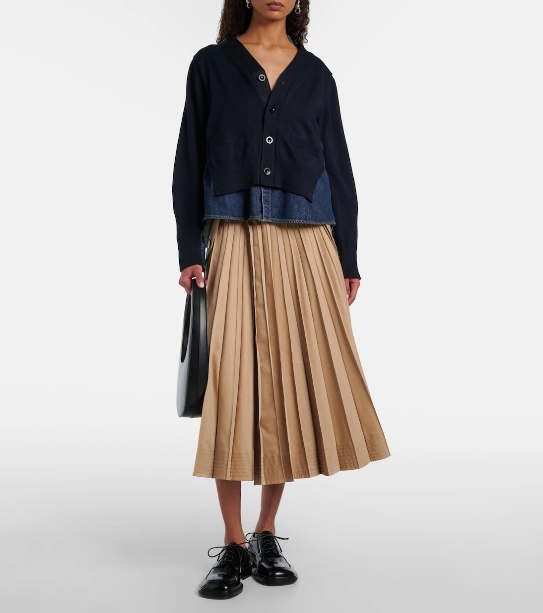 Sacai - كارديغان من مزيج القطن