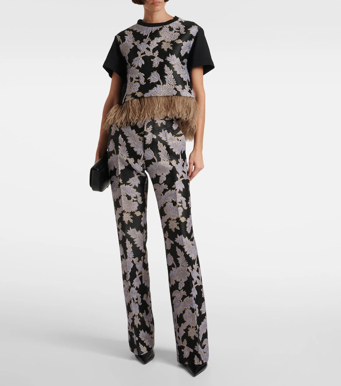 La DoubleJ - Saturday Night jacquard bootcut pants