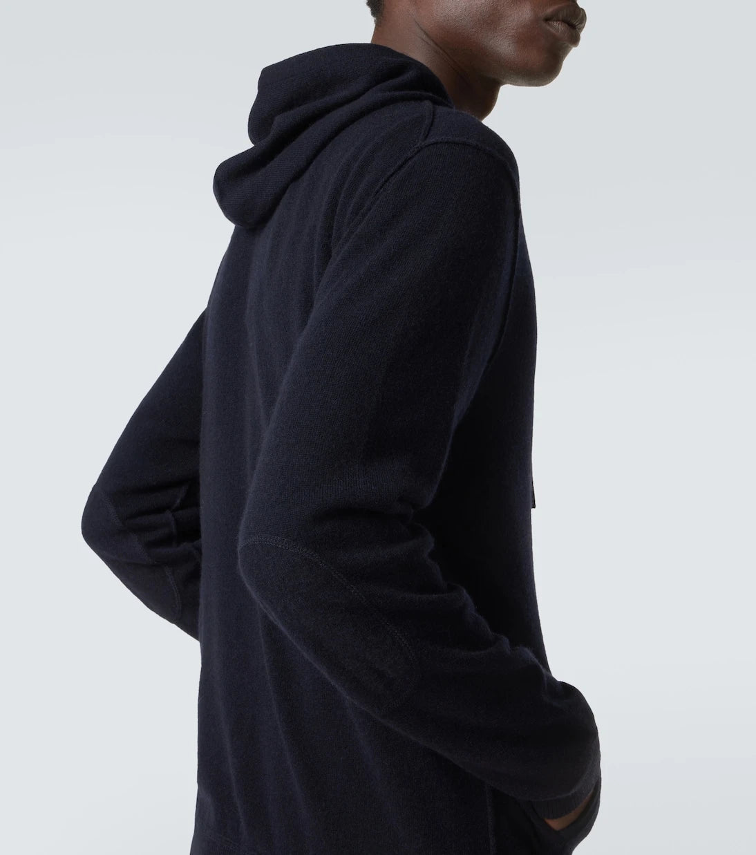 Allude - Zip-up wool and cashmere hoodie