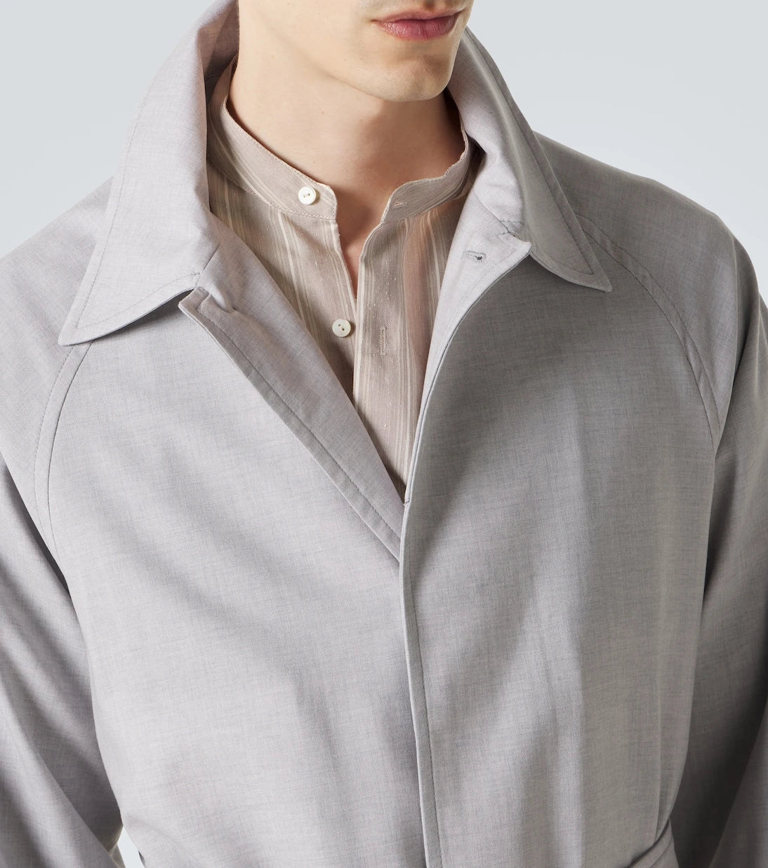 Stòffa - Belted wool coat