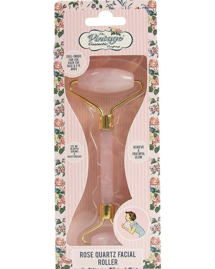 Масажна ролка за лице The Vintage Cosmetics Company Rose Quartz