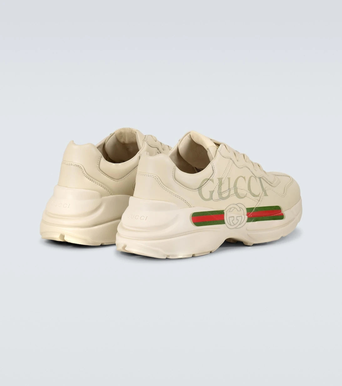 Gucci - حذاء سنيكرز Rhyton الجلدي