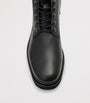 Leather Skiff Military Boots
