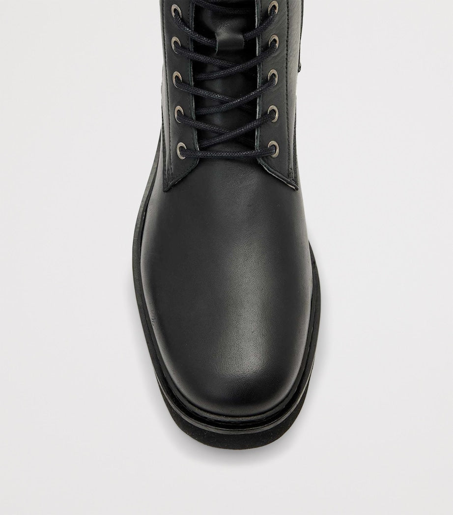Leather Skiff Military Boots