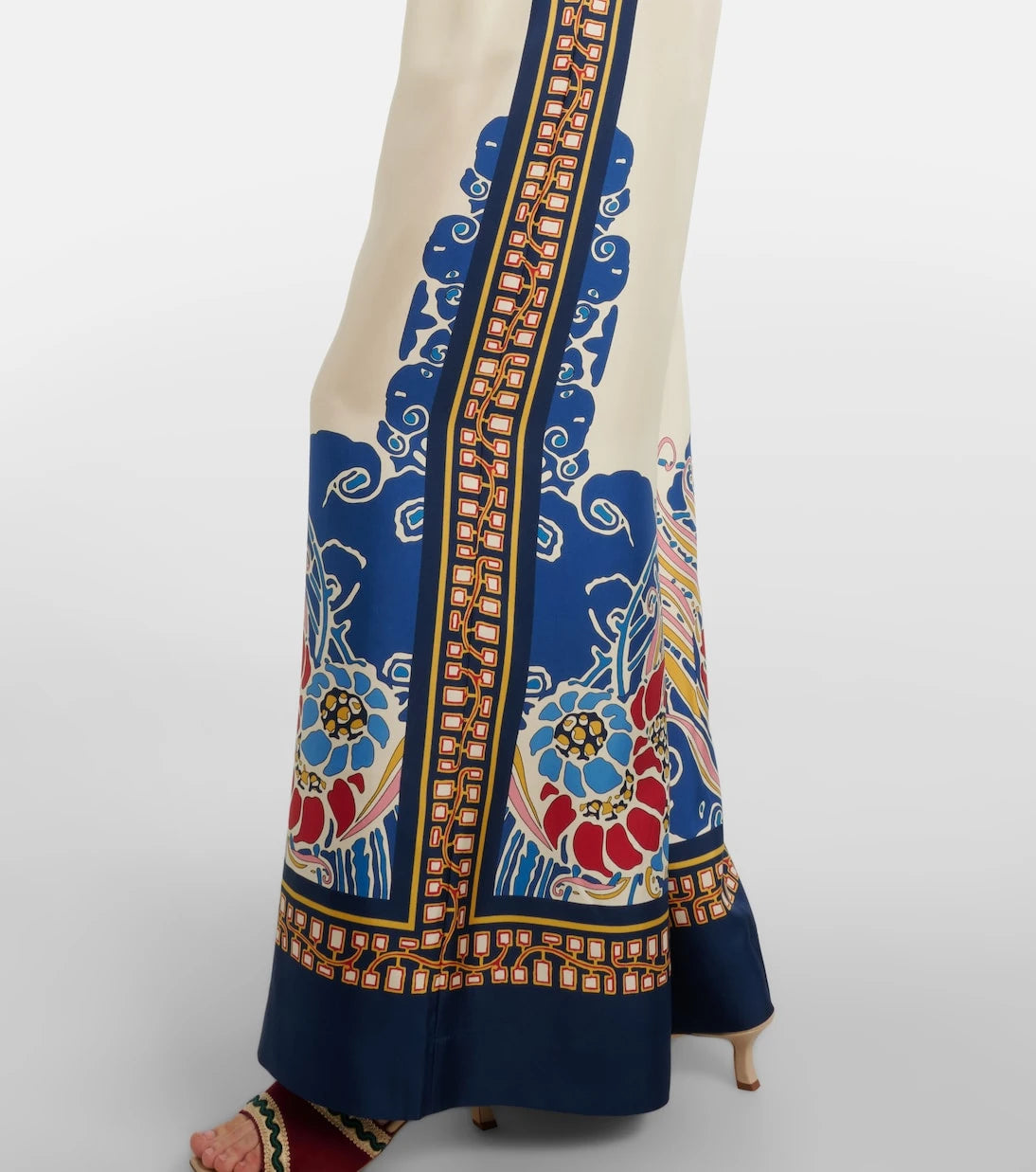 La DoubleJ - Printed silk palazzo pants
