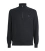 Polo Ralph Lauren Black Cotton Half-Zip Sweater