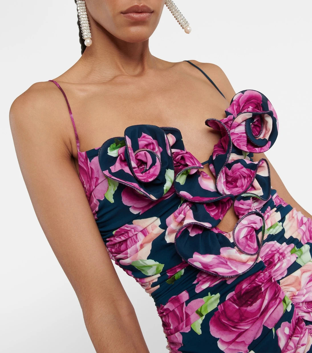 Magda Butrym - Floral ruched minidress