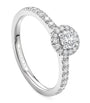 Platinum and Diamond Vintage Engagement Ring