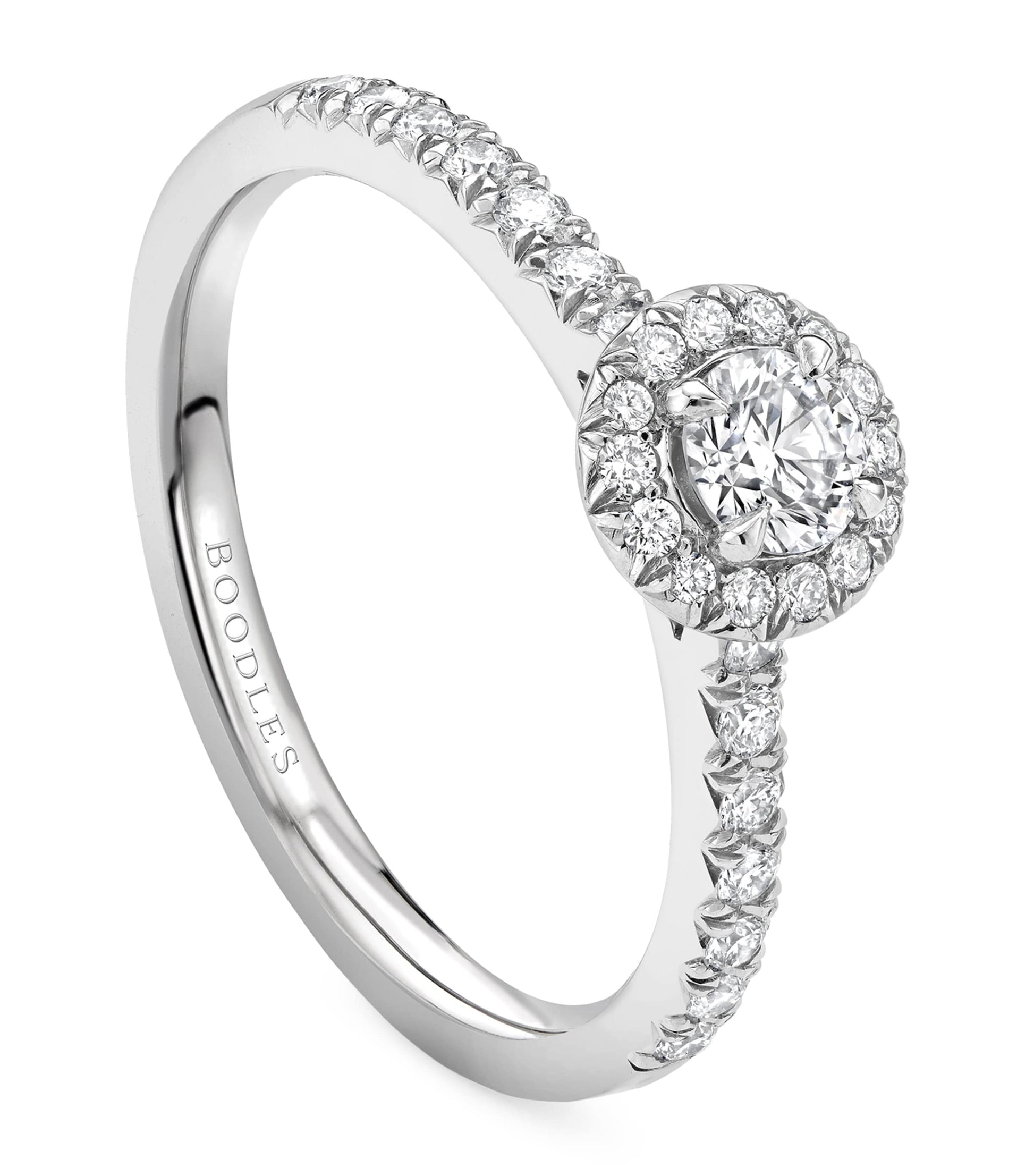 Platinum and Diamond Vintage Engagement Ring