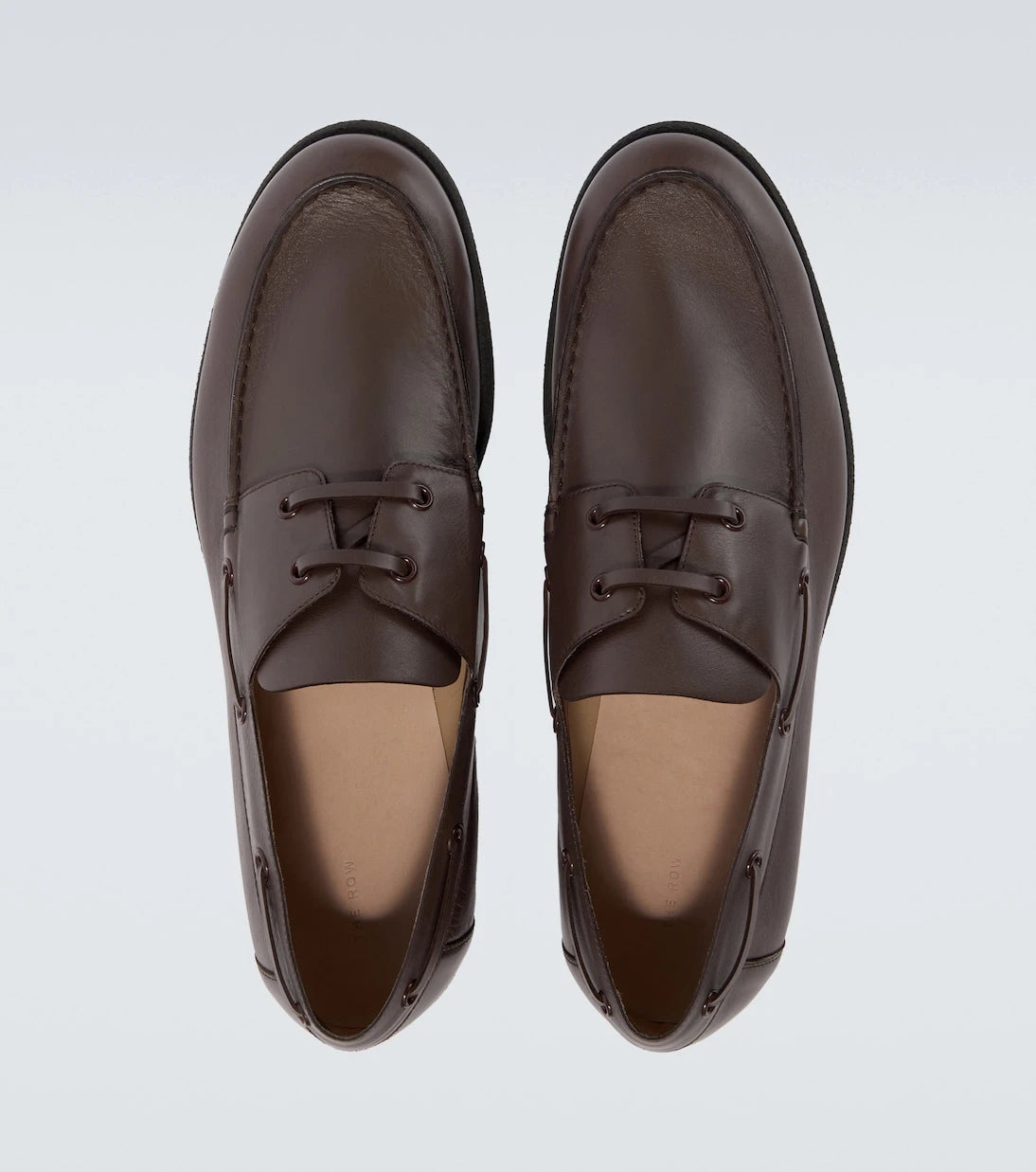 The Row - Novus leather boat shoes