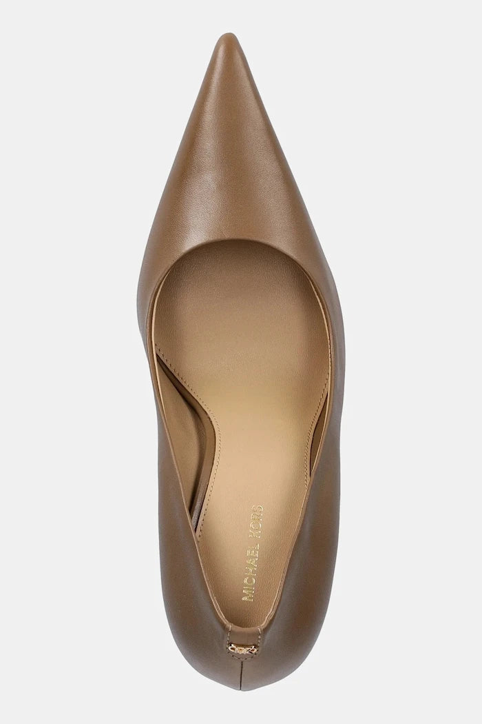 Кожени обувки с тънък ток MICHAEL Michael Kors Elyse High Pump