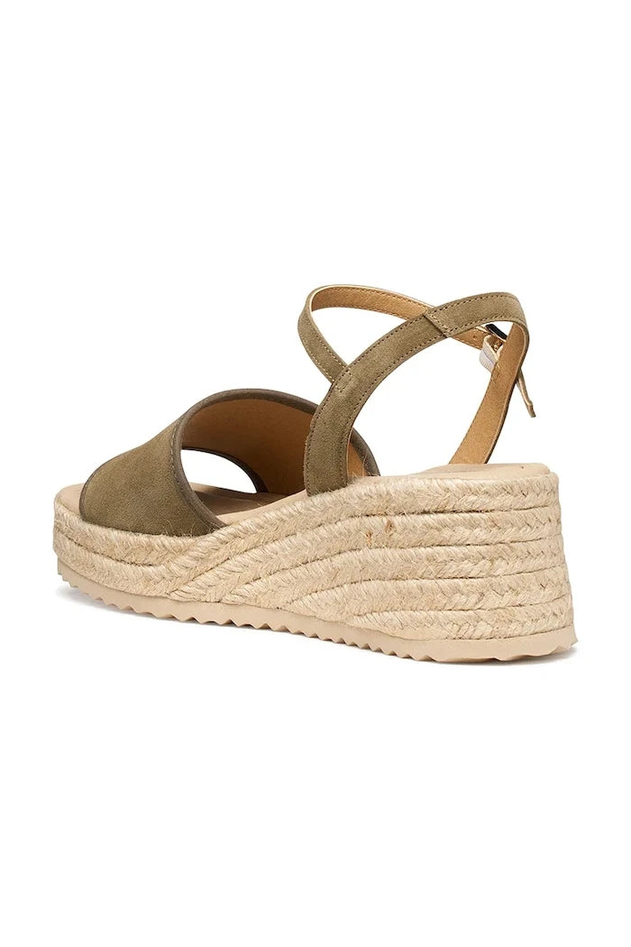 Geox Kadın Deri Sandalet Espadril D ALEMERIA