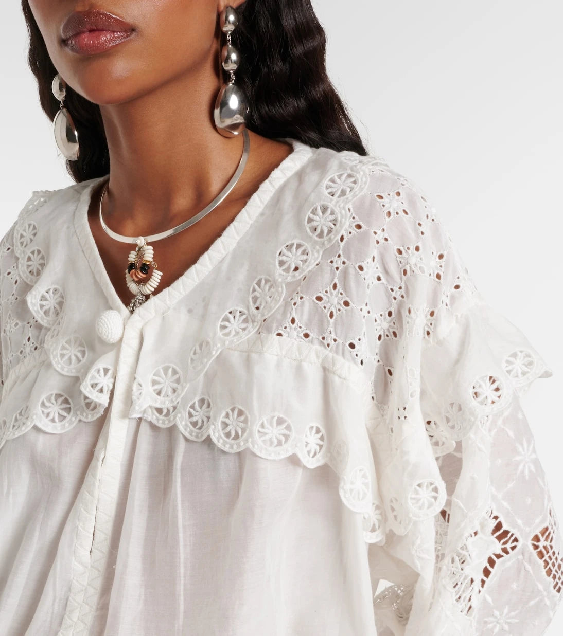 Isabel Marant - Nowana cotton and silk blouse