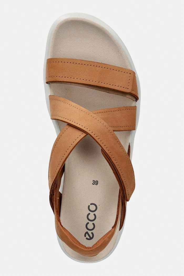 Сандали от набук Ecco Soft Sandal W