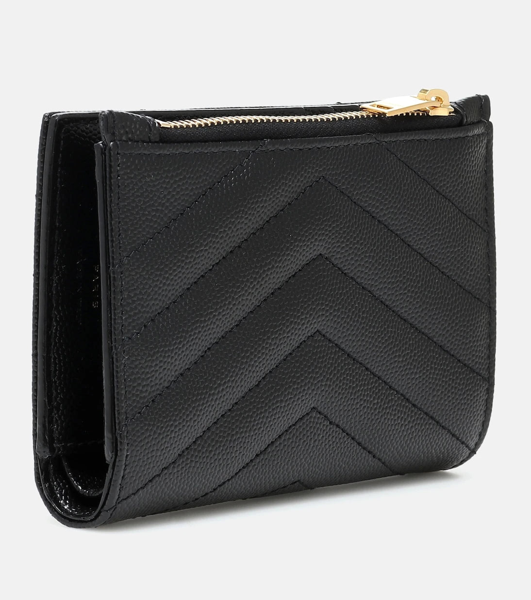 Saint Laurent - Monogram zipped leather wallet