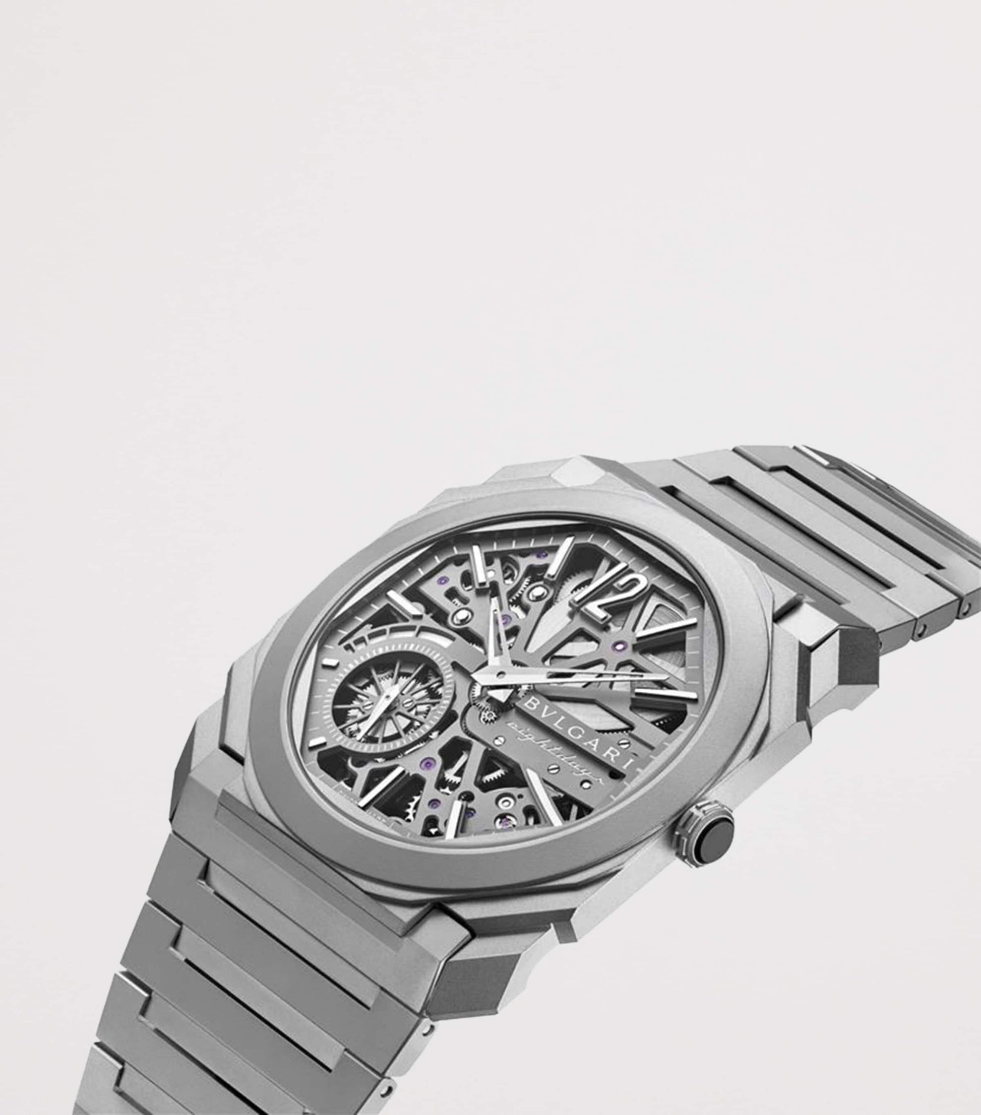 Titanium Octo Finissimo Skeleton 8 Days Watch 40mm