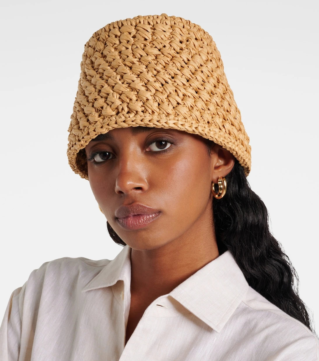 Loro Piana - Jasmine raffia bucket hat