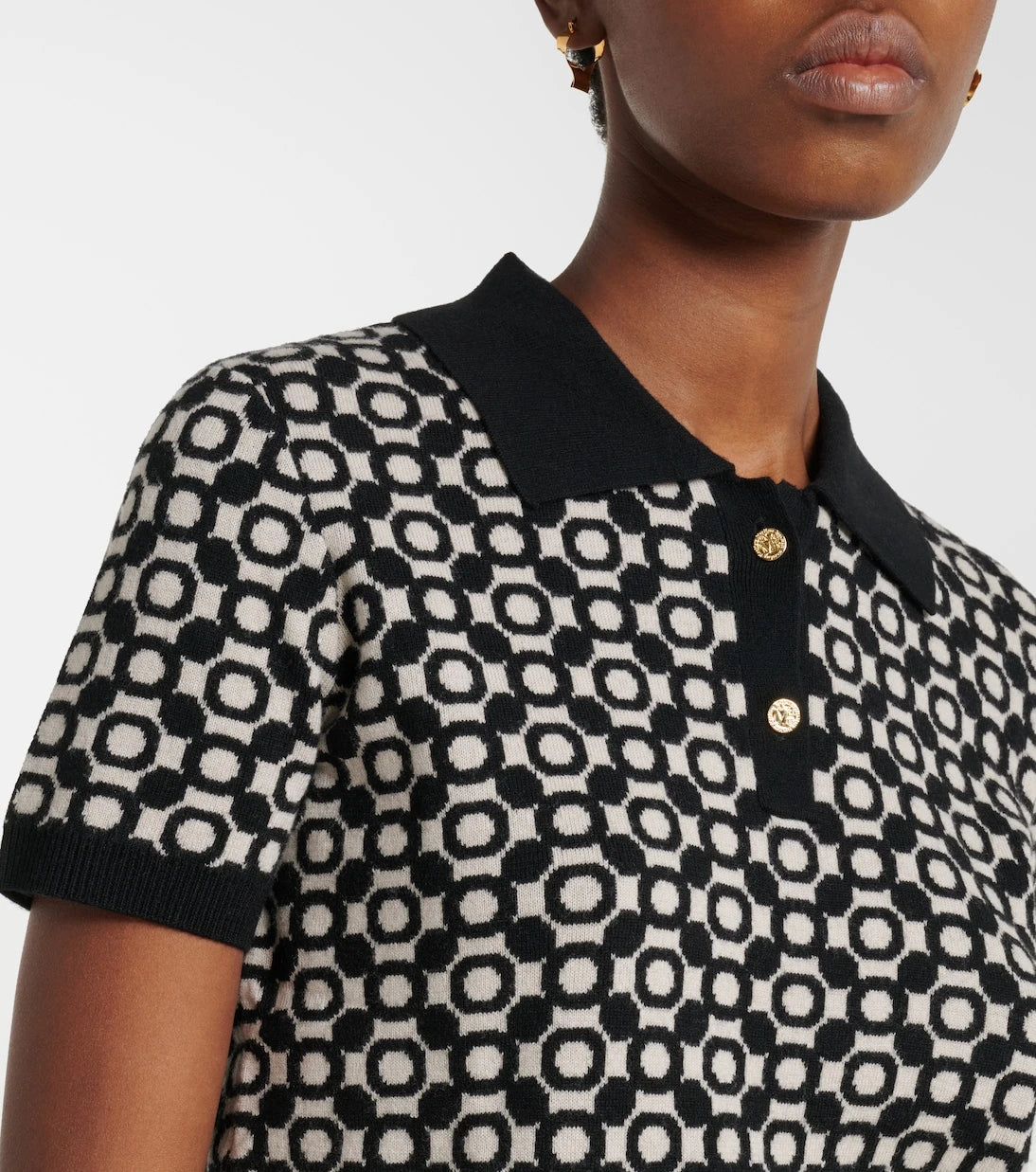 'S Max Mara - Medera wool jacquard polo sweater