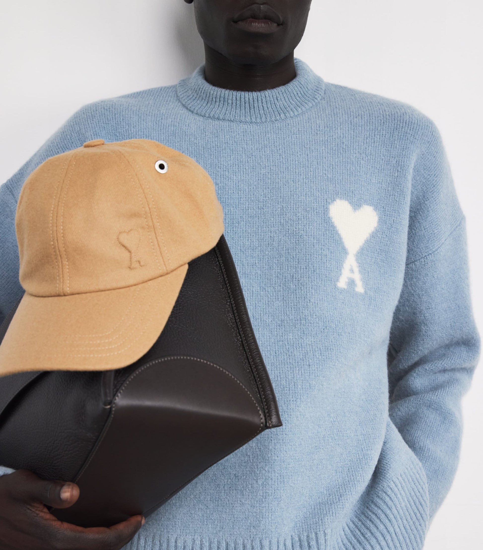 Blue Alpaca-Blend Ami de Coeur Sweater