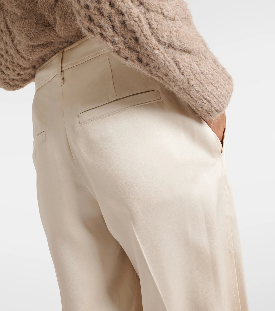 Brunello Cucinelli - High-rise tapered pants