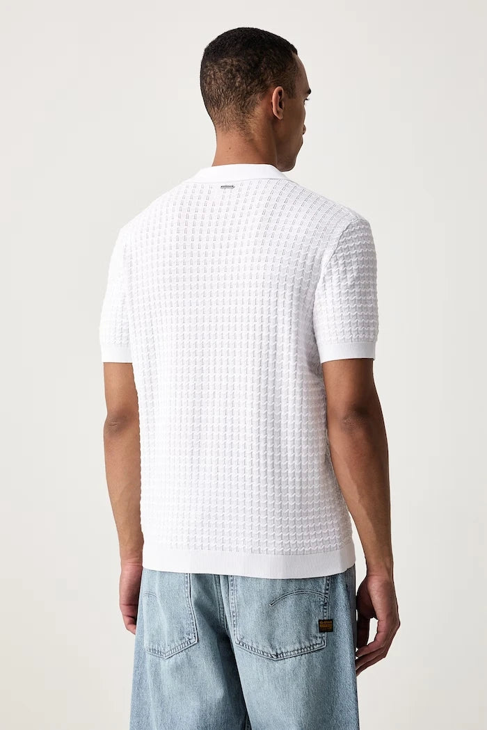 Yaka detaylı erkek Guess viskozlu polo tişört
