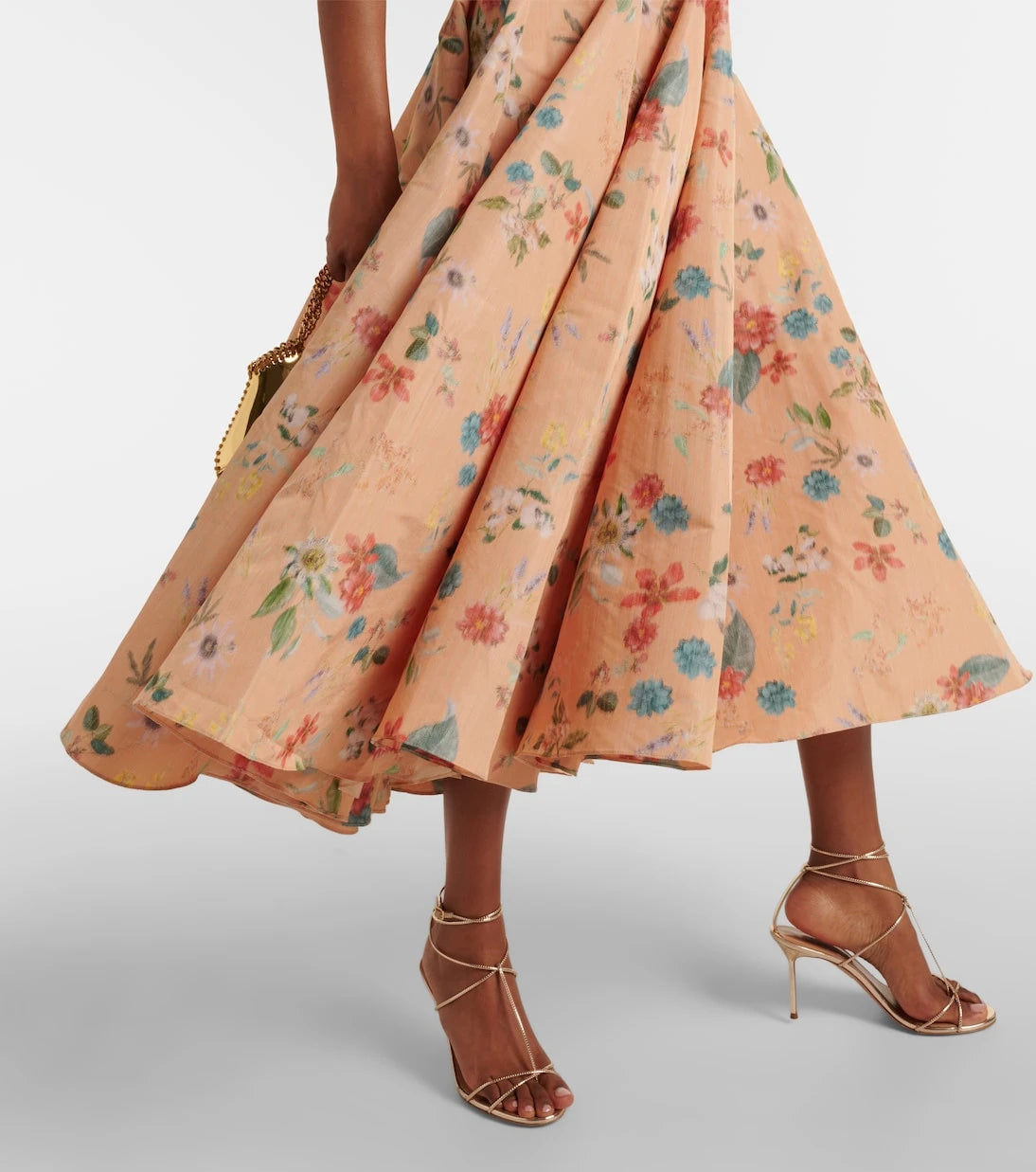 Markarian - Rousseau floral strapless midi dress