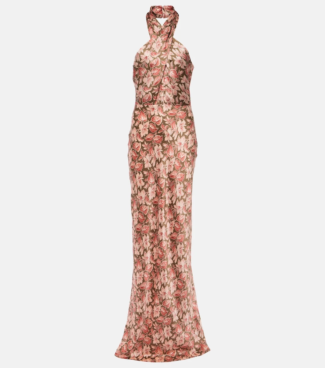 Veronica Beard - Halterneck silk-blend maxi dress