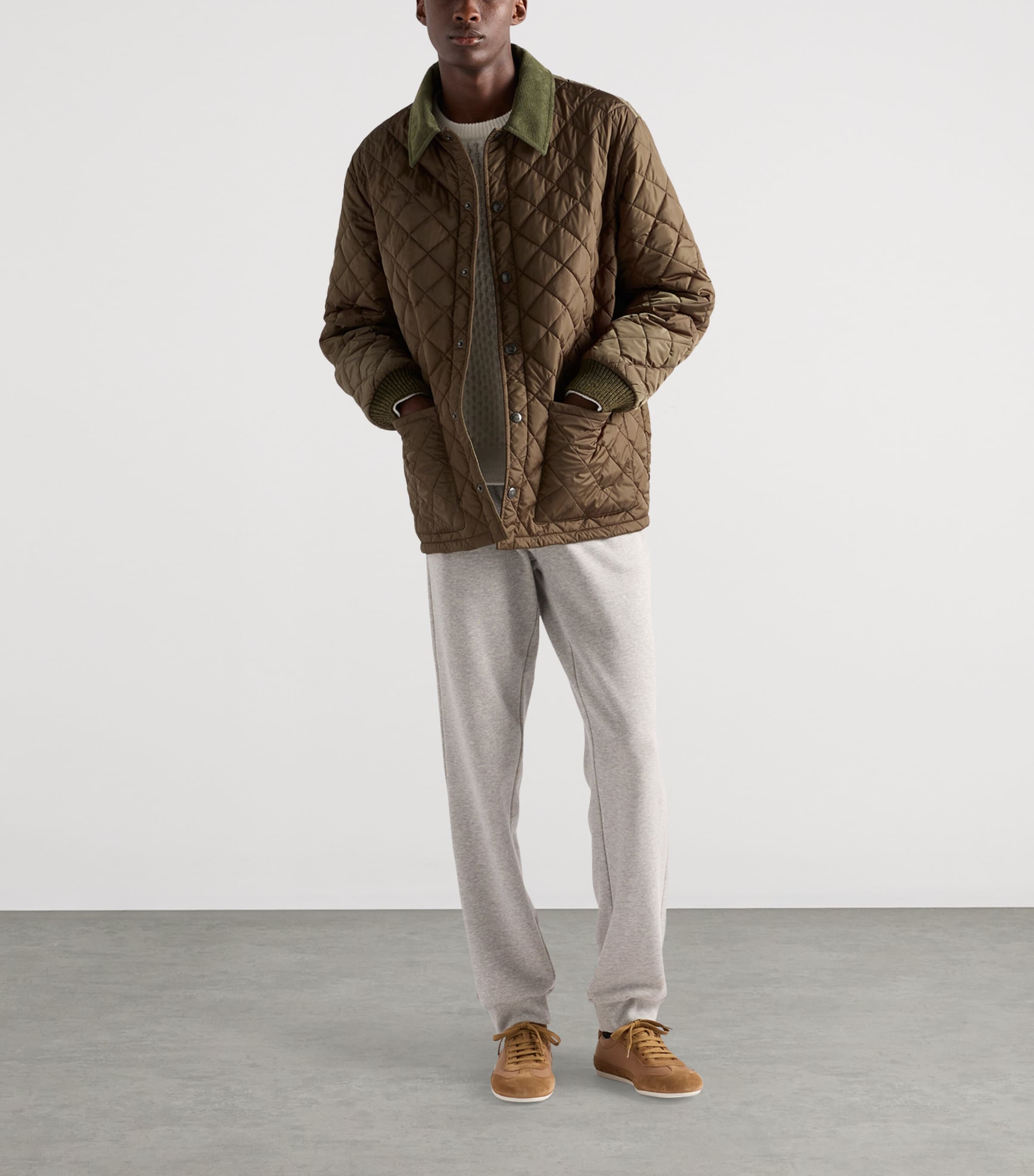 Prada Green Re-Nylon Quilted Jacket