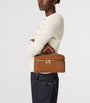 Brown Suede Bang Bang Vanity Case Top-Handle Bag