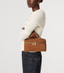 Brown Suede Bang Bang Vanity Case Top-Handle Bag