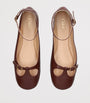 Brown Leather Misty Ballet Flats