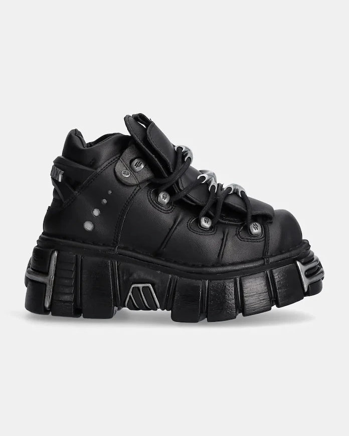 New Rock Negro Tower + Negro Acero Spor Ayakkabı